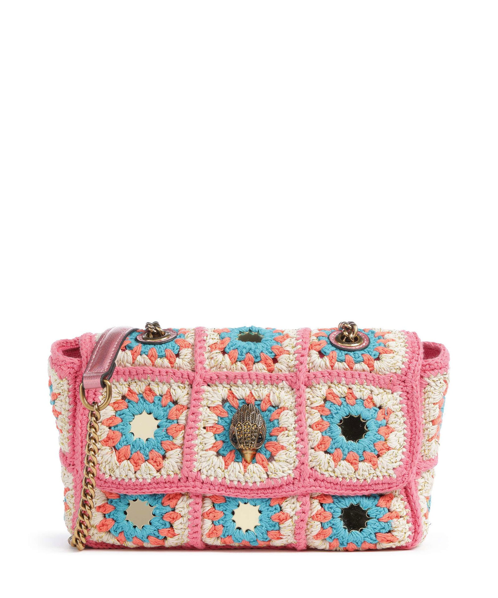 Kurt Geiger Kensington Crochet Crossbody bag cotton