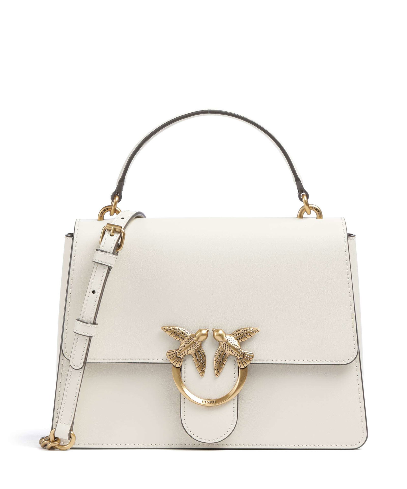 Pinko Love One Classic Handbag fine grain cow leather