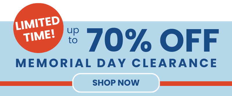 Memorial Day - 70% Off Clearance