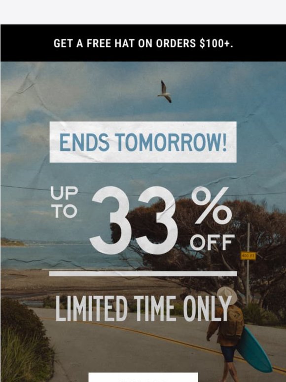 Hurry! Sale Ends Tomorrow!