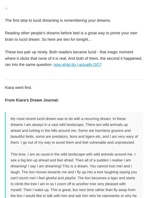 The Dream Journal - two readers got lucid... now what?