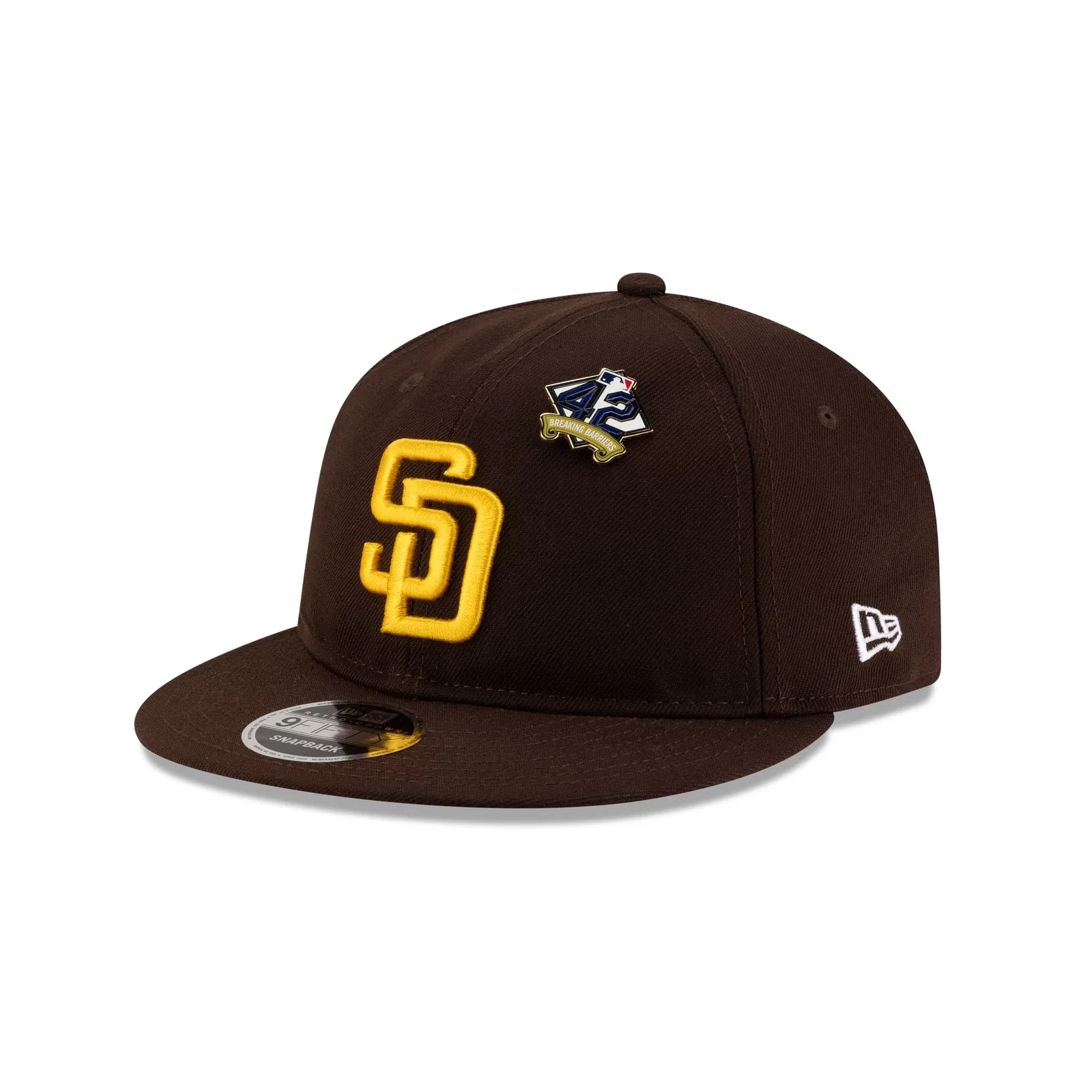 Image of San Diego Padres Jackie Robinson Day 2025 Retro Crown 9FIFTY Snapback Hat