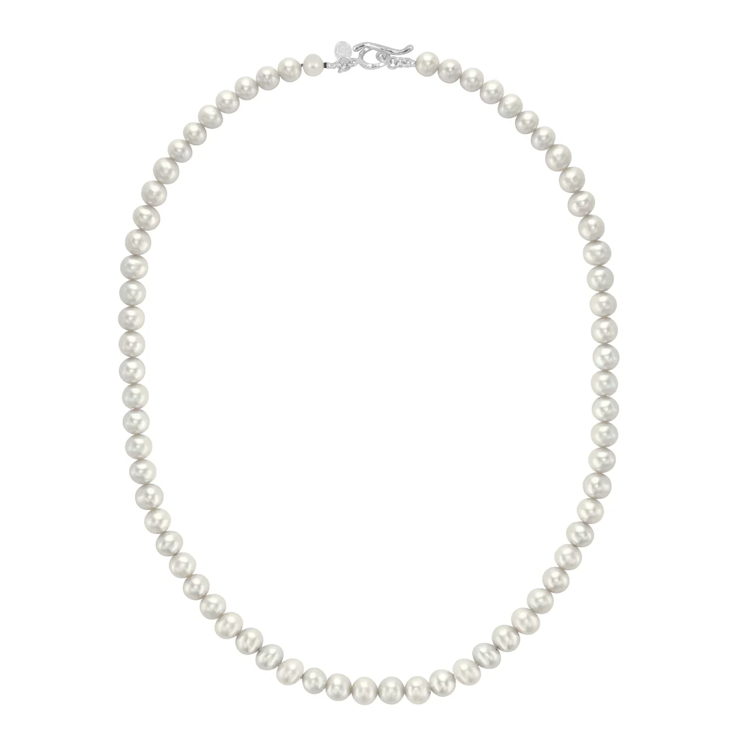 Image of Men's White Freshwater Pearl Necklace