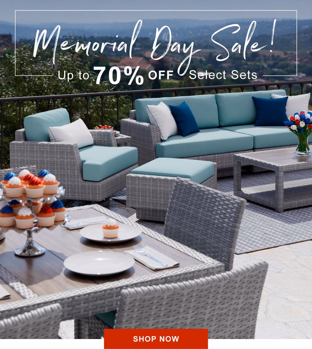 Memorial Day Sale! Save up to 70% off select sets, now through May 28 - Shop Now