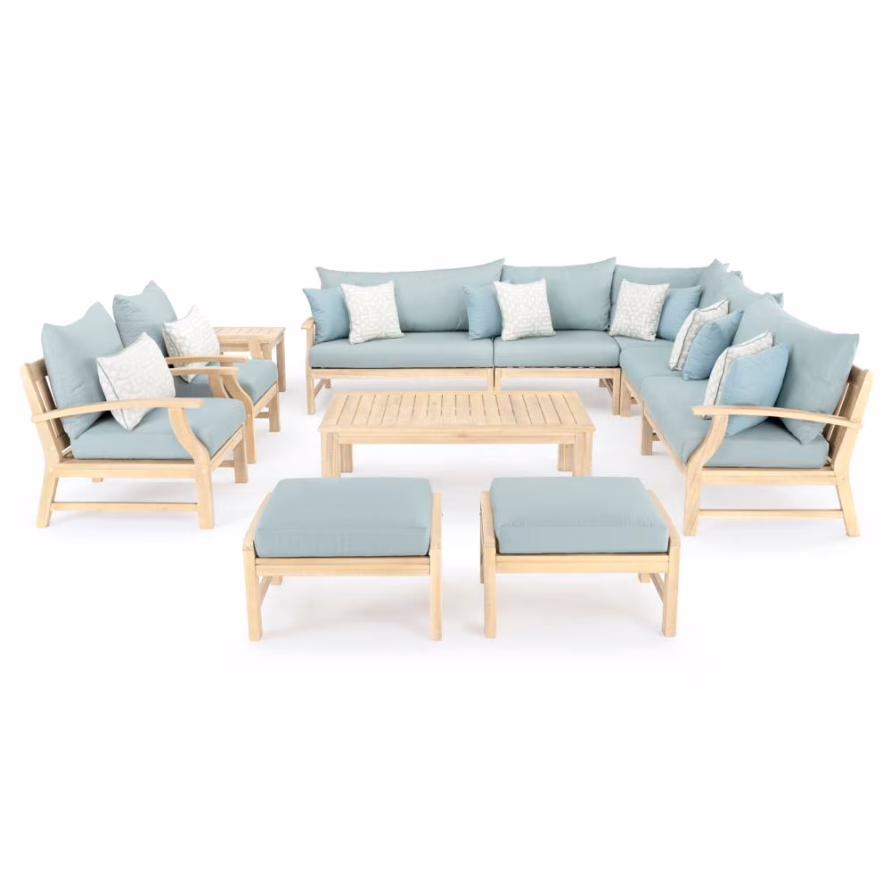 Kooper™ 11 Piece Sunbrella® Outdoor Estate Collection - Spa Blue