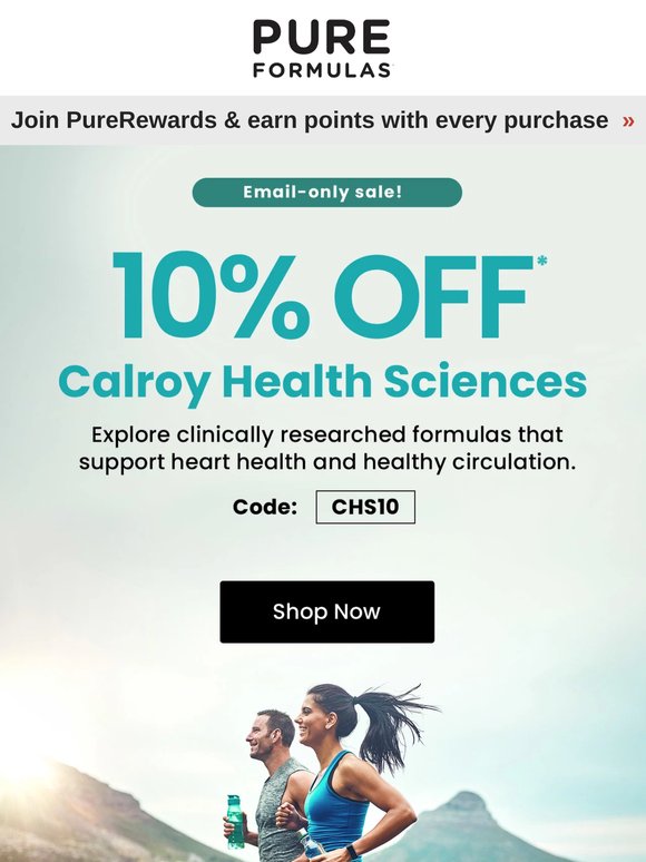 Save 10% OFF Calroy Health Sciences wellness formulas 🩺