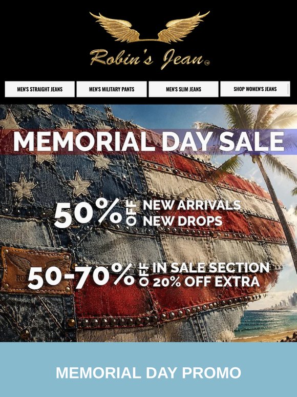 MEMORIAL DAY SALE STARTS NOW!