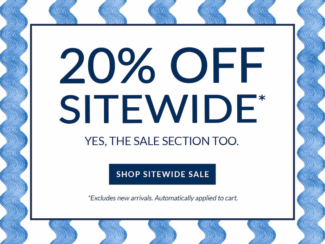 Memorial Day Sale: 20% Off Sitewide