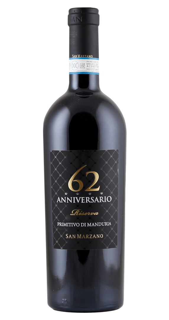 San Marzano 62 Anniversario Primitivo di Manduria Riserva 2019