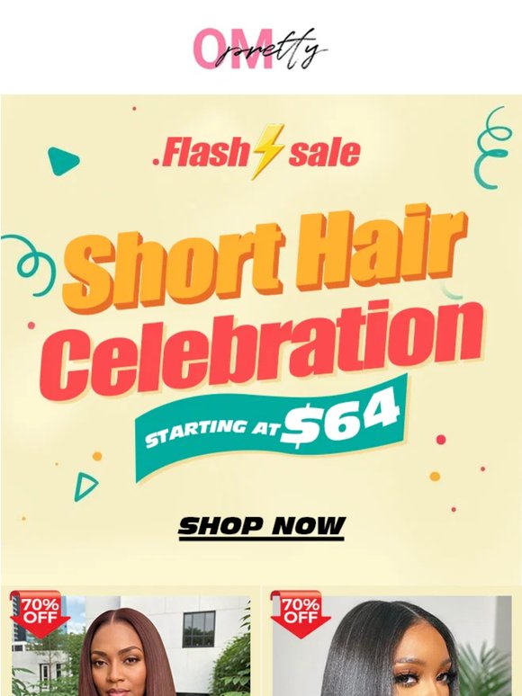 Wigs Starting at $64 🎉Let’s Celebrate Short Hair!