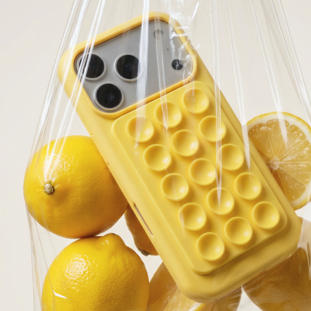 Silicone Case MagSafe iPhone 16 Pro Soft Lemon