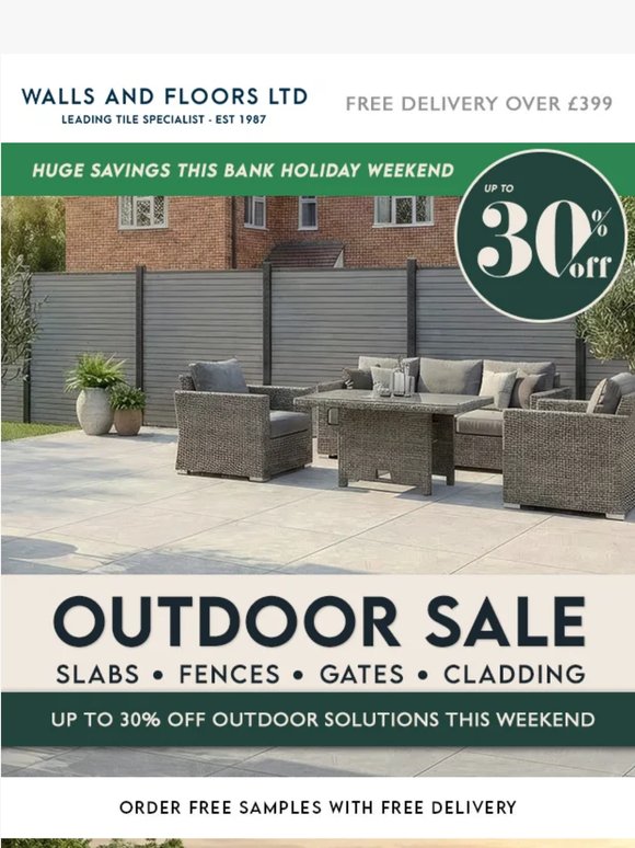 Huge Savings this Bank Holiday Weekend!