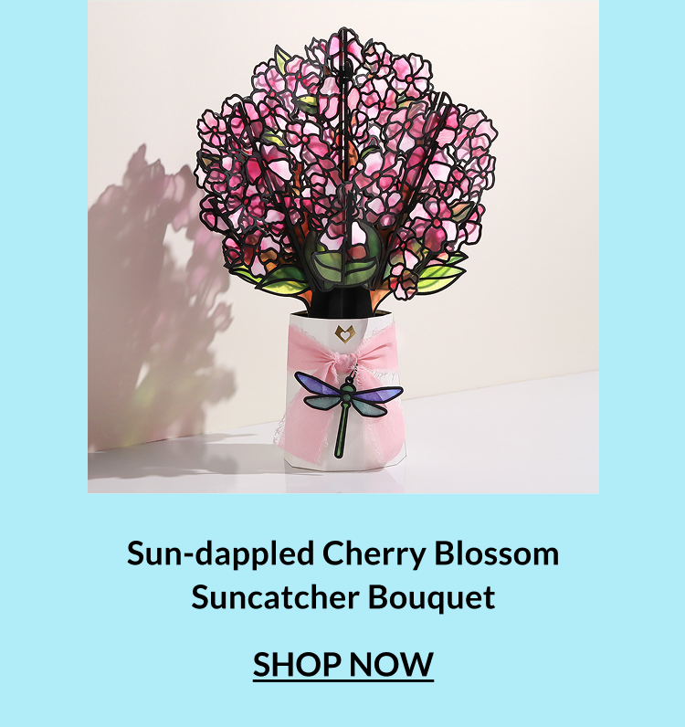 Sun-dappled Cherry Blossom Suncatcher Bouquet