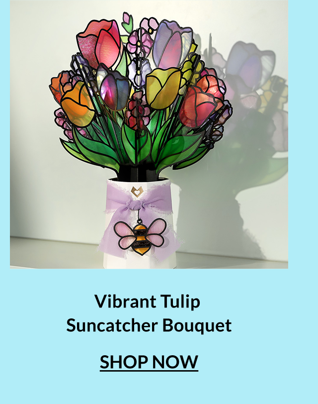 Vibrant Tulip Suncatcher Bouquet