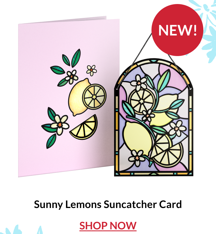 Sunny Lemons Suncatcher Card