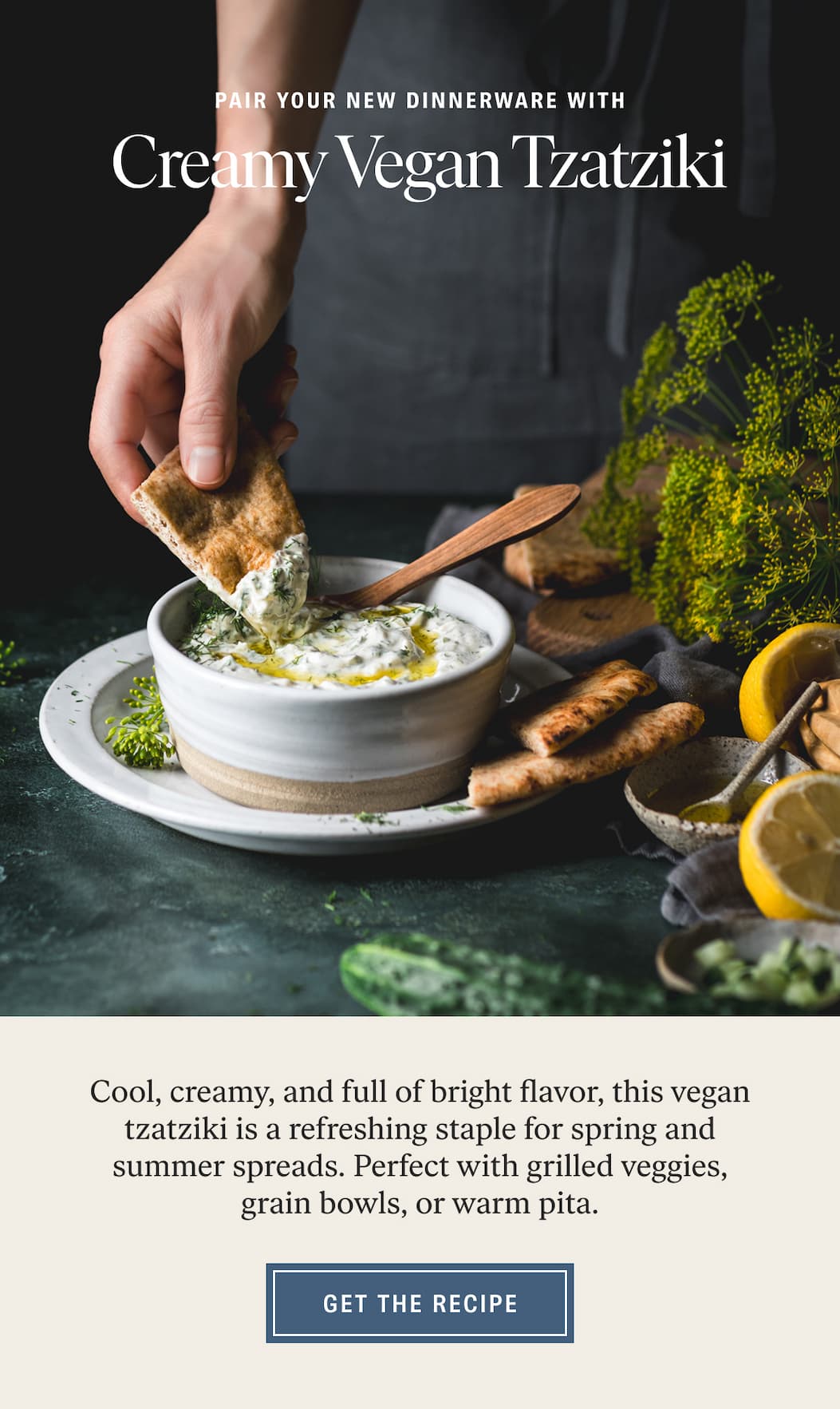 Creamy Vegan Tzatziki: Get the Recipe