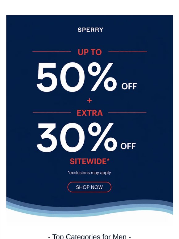 EXTRA 30% OFF ALL Styles
