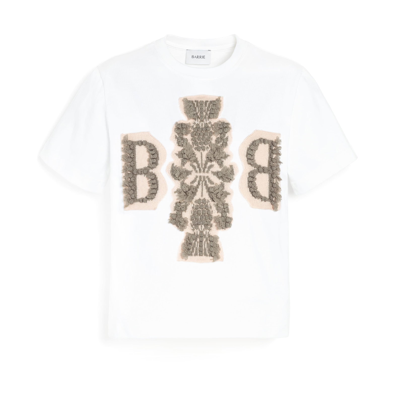 Image of T-Shirt court avec logo B en cachemire