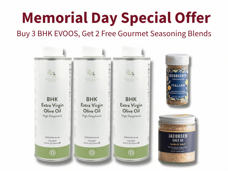 NeuroReserve Memorial Day Special Offer 2026, Buy 3 BHK Extra Virgin Olive Oils, Get 2 Gourmet Seasoning Blends
