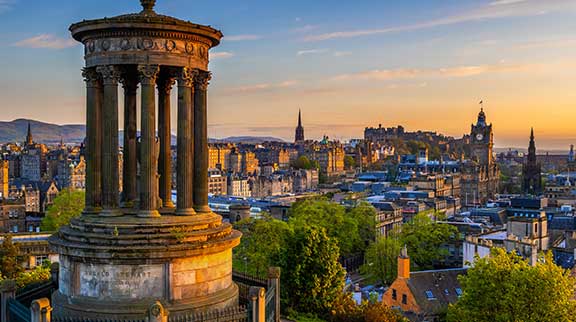 Blick auf die Altstadt von Edinburgh.