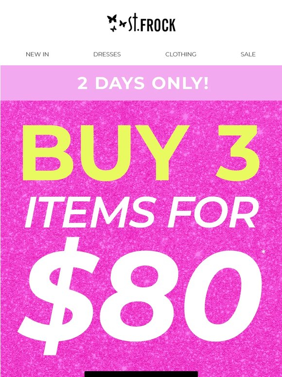 3 for $80? Yes please!