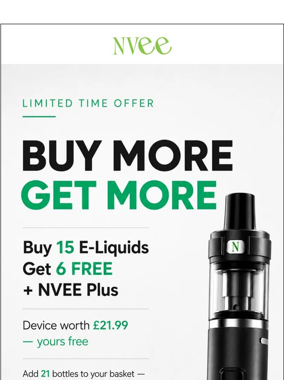 Free NVEE Plus (Worth £21.99) 😆
