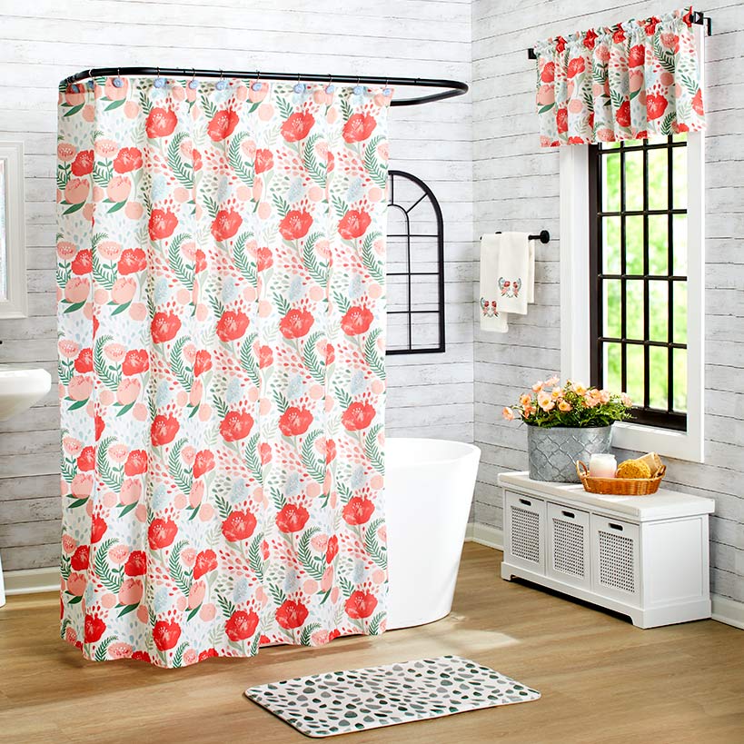 Image of Vibrant Poppy Bath Collection