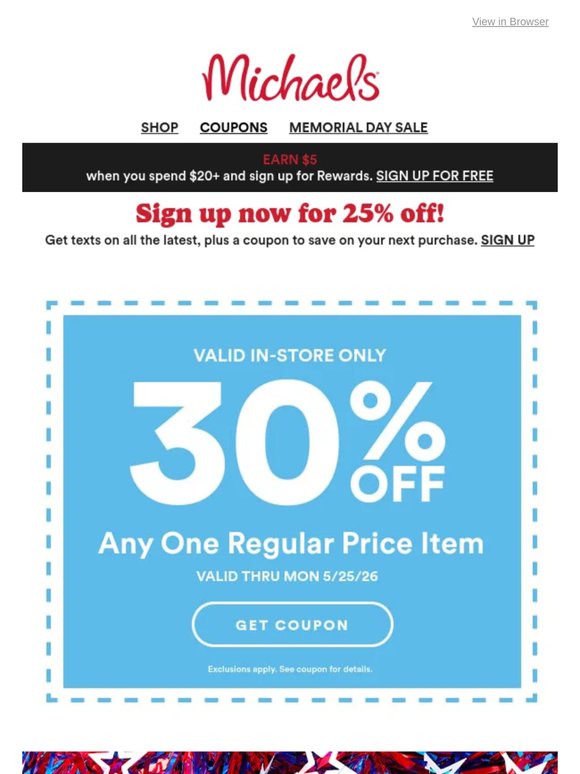 50% off! Sale ends tomorrow in stores.
