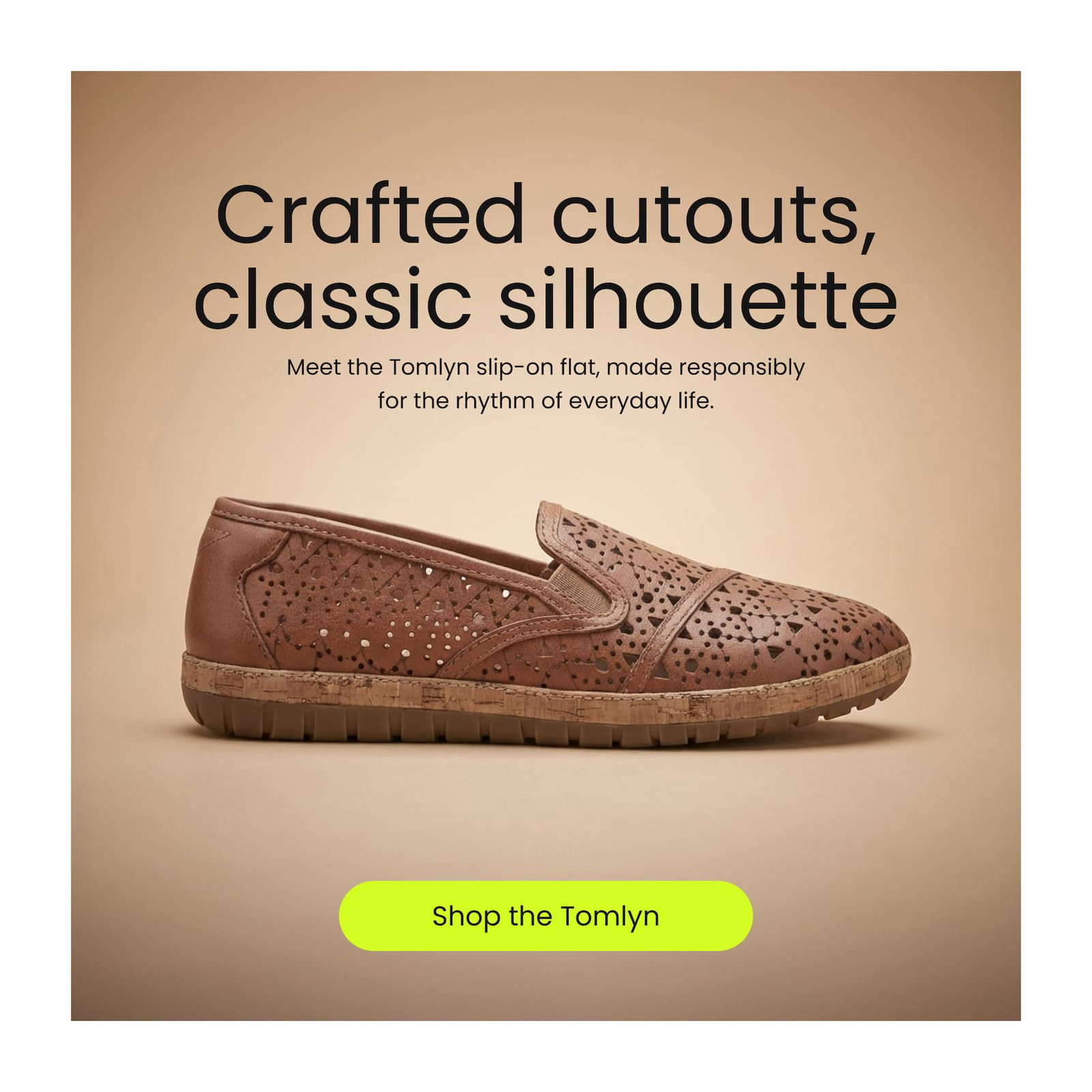 Crafted cutouts' classic silhouette [Shop the tomlyn]