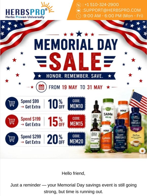 🇺🇸 Your Memorial Day Favorites Are Waiting