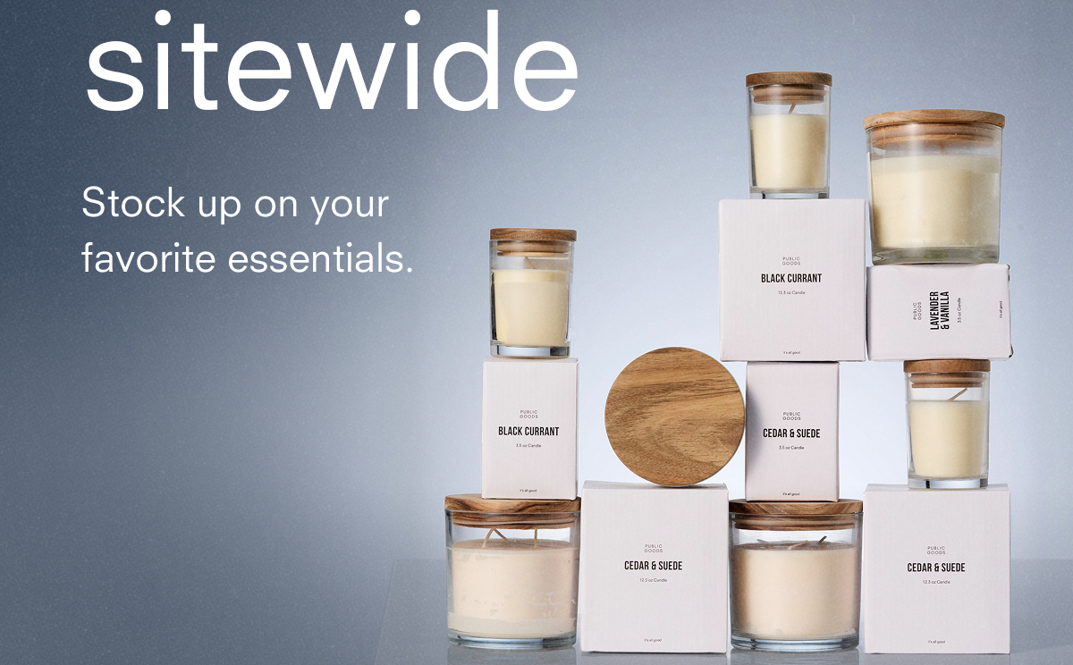 stock up on essentials