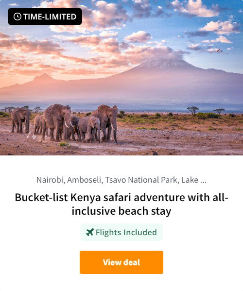 Bucket-list Kenya safari adventure with all-inclusive beach stay