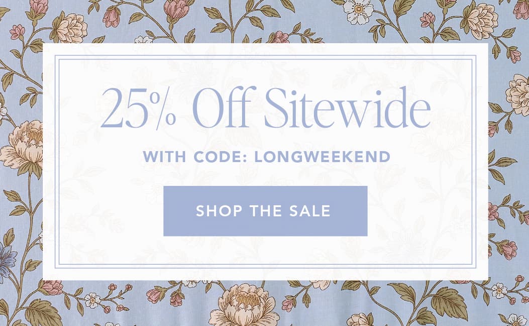25% Off Sitewide with code: LONGWEEKEND. Shop the Sale