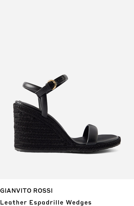Gianvito Rossi | Leather Espadrille Wedges