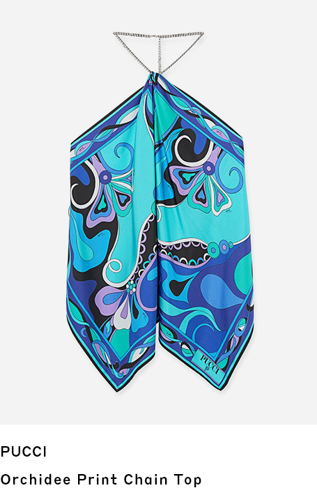 Pucci | Orchidee Print Chain Top