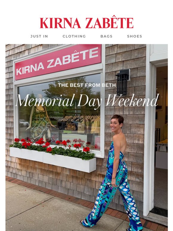 The Best From Beth: Memorial Day Weekend