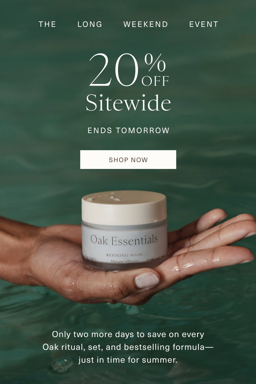 Spring Skin Event: 20% Off Sitewide
