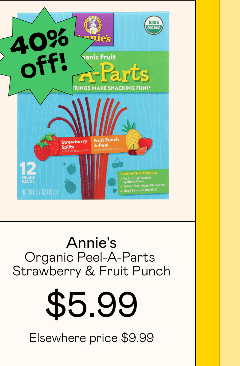 Organic Peel-A-Parts - Strawberry & Fruit Punch
