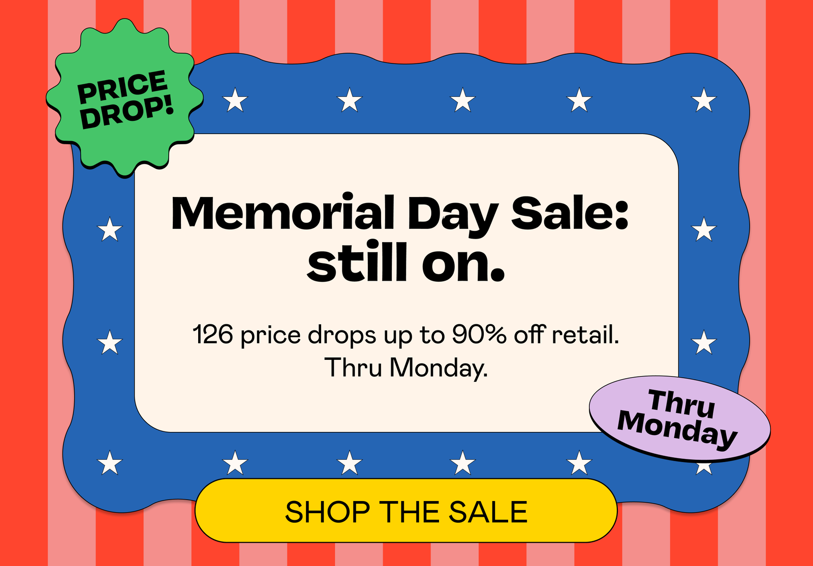Memorial Day Sale: still on.