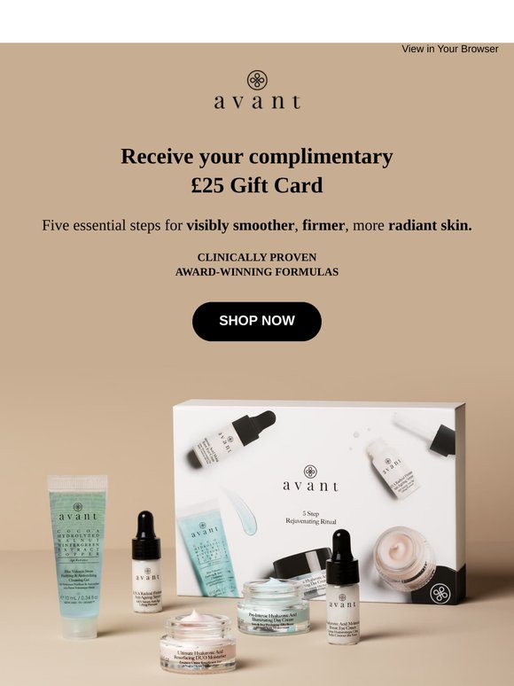Claim your complimentary £25 Gift Card 💌