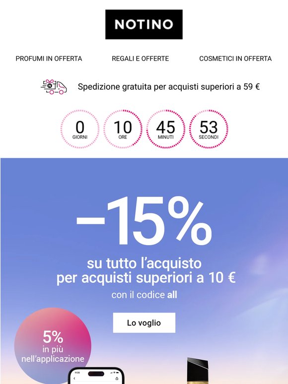 Lo sconto fino al 20% su tutto l’ordine scade oggi!
