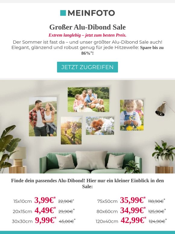 🔥 Dein Alu-Dibond Sale ist da!