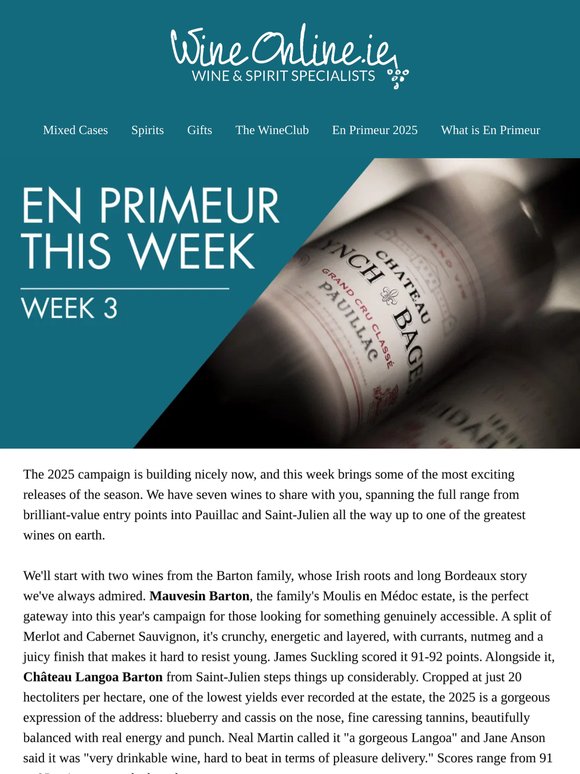Bordeaux 2025 | This Week's Releases  🇫🇷