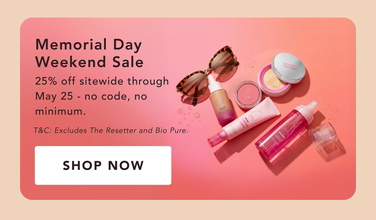 Memorial Day weekend sale: 20% off Sidewide through May 25. No code, no minimum.