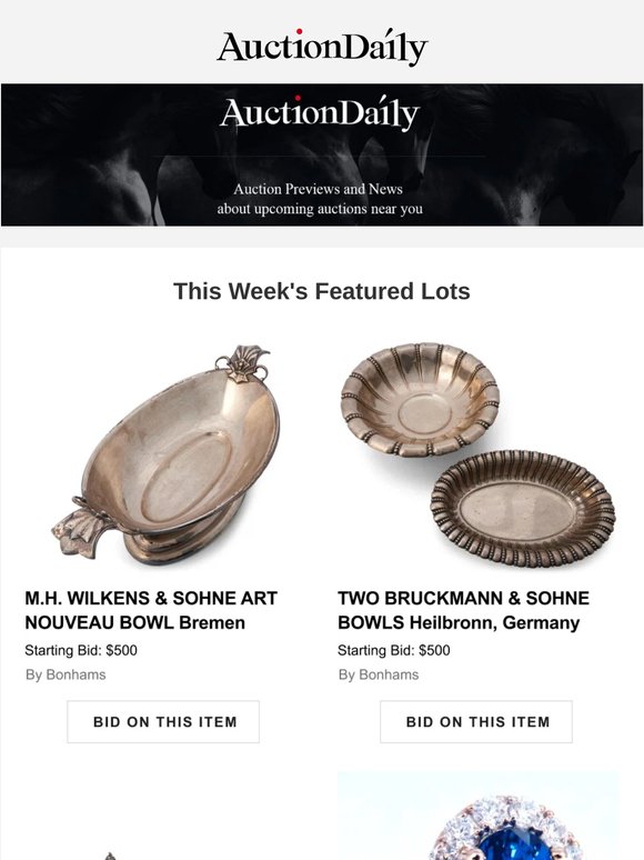 Upcoming Auctions This Week