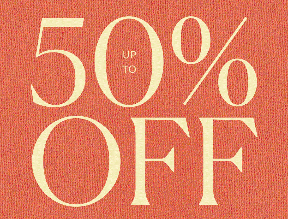 Up to 50% Off