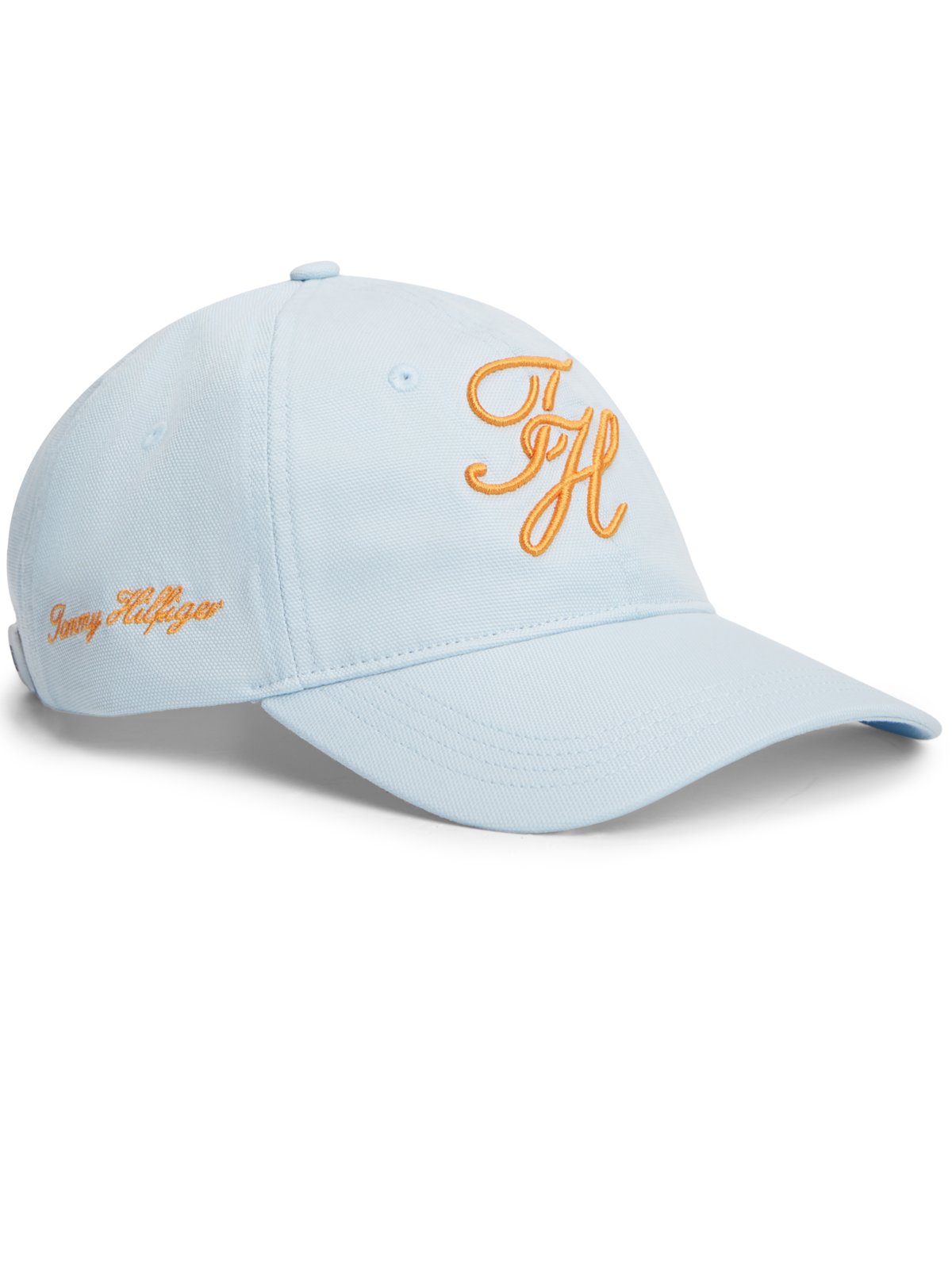 Cap made of cotton with initial embroidery