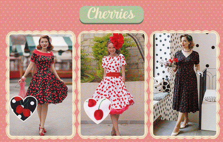Cherry print dresses