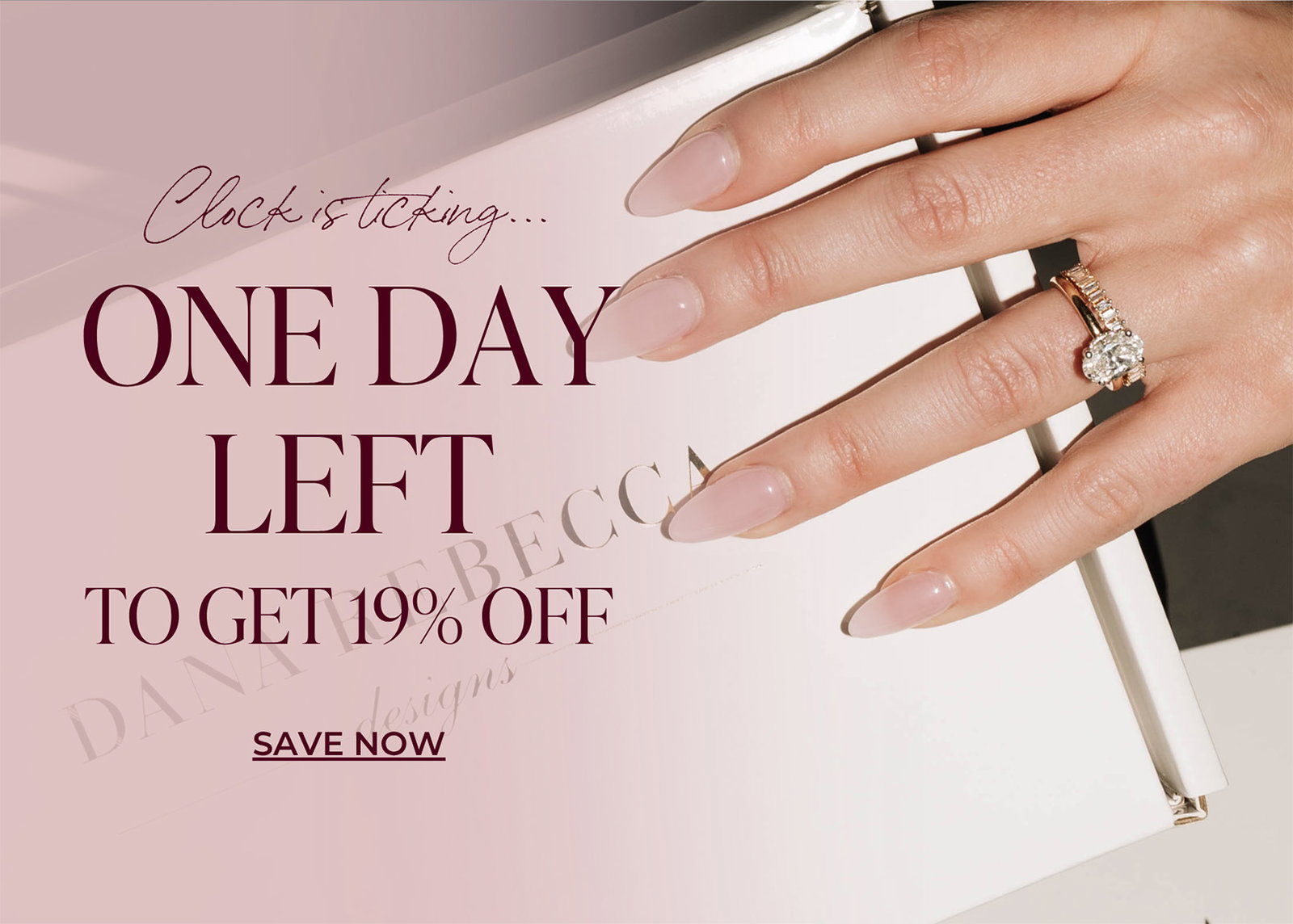 Clock is ticking…  ONE DAY LEFT TO GET 19% OFF | SAVE NOW