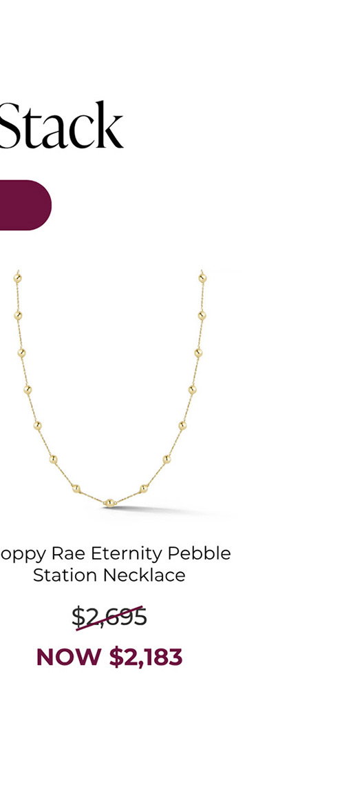 Poppy Rae Eternity Pebble Station Necklace - NOW $2,183